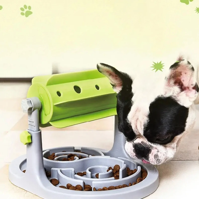 Slow Roller Feeder Game Healthy Eating Non-Slip Slow Feeder Stress Relief Jungle Bowl Food Leaking Toy For Fun Mealtime