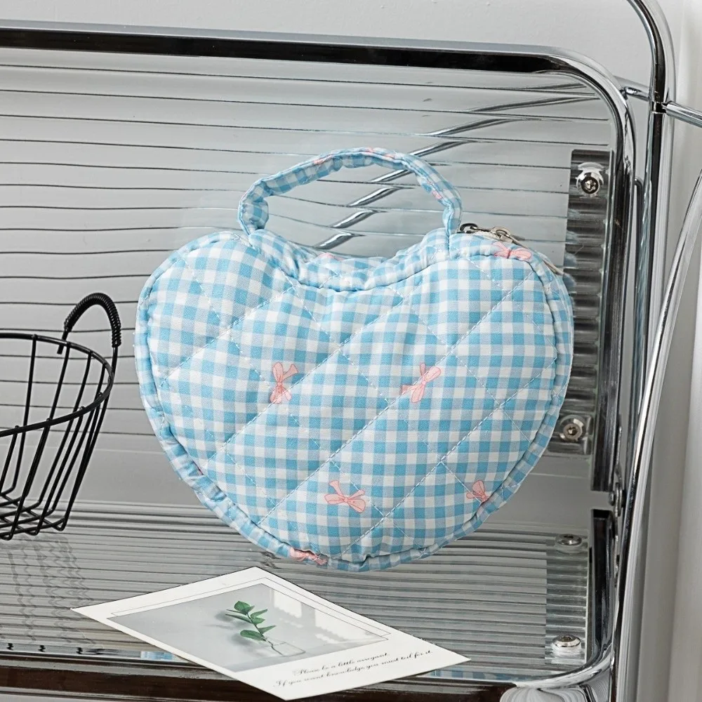 Portable Large Capacity Makeup Bag Quilted Cotton with Handles Floral Cosmetic Bag Travel Toiletry Bags Outdoor