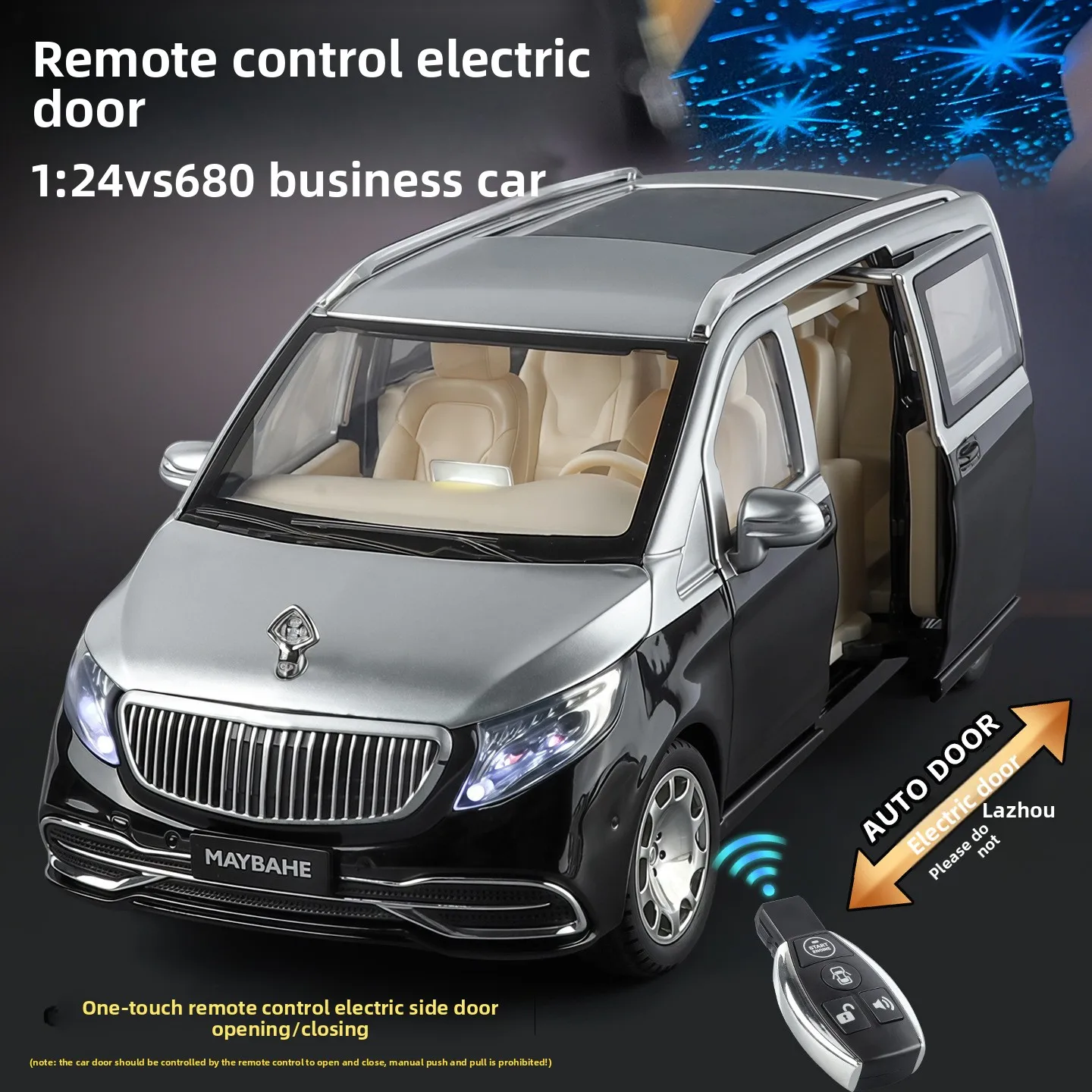 1:24 VS680 Remote Control Alloy Car Model Ornament Toy Diecast Alloy Car Model Collectible