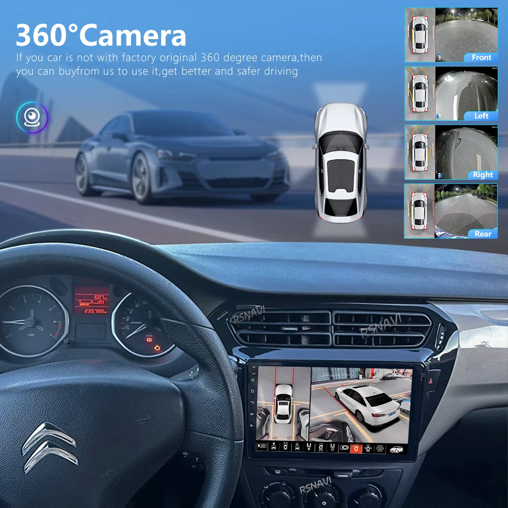 Android 16 Carplay Auto 2K Screen Car Multimedia Radio For Peugeot 301 C-Elysee CElysee 2012-2016 Autoradio Stereo Head Unit