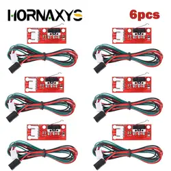 6pcs Endstop Switch For Arduino End stop Limit Switch+ Cable Mechanical Endstop For CNC RAMPS 1.4 Board 3D Printer Parts