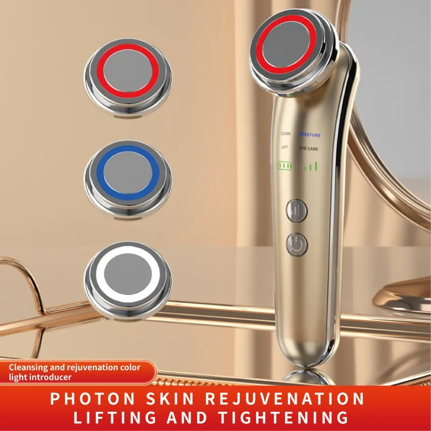 페이스 마사지 전기 페이스 리프팅 4 in 1 페이셜 마사지 안티 에이징 스킨 퍼밍 스킨 케어 도구 Jawline Lifting