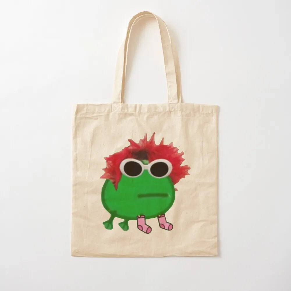 yungblud- frog Tote Bag supermarket folding bag Women's beach bags shopping bag logo Canvas Tote