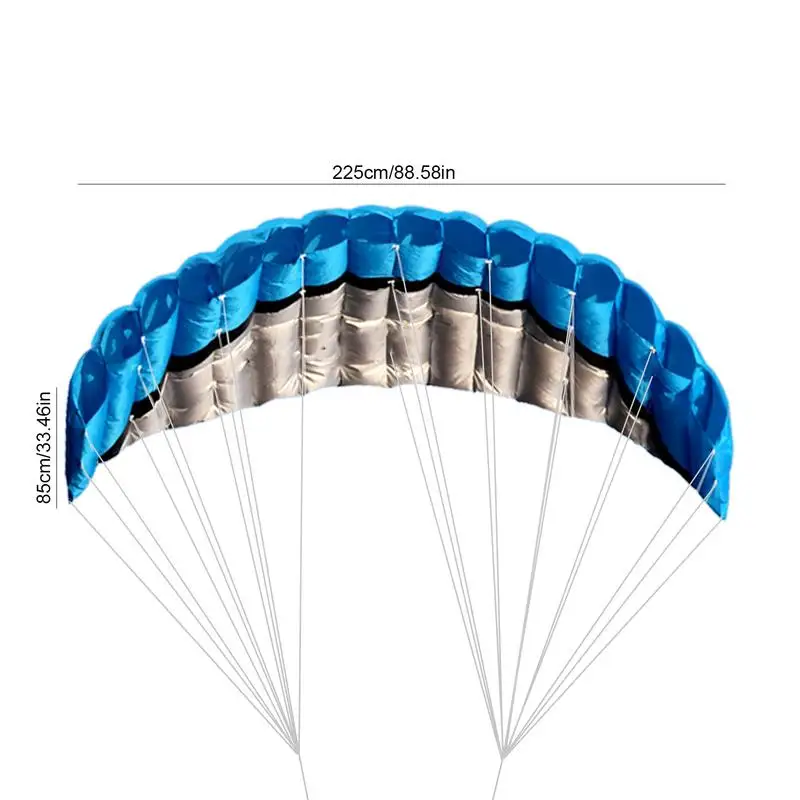 Parafoil Kite For Adults 98inch Surfing Kite Flying Kite With Flying Tool Outdoor Sports Fun Foldable Parachute Large