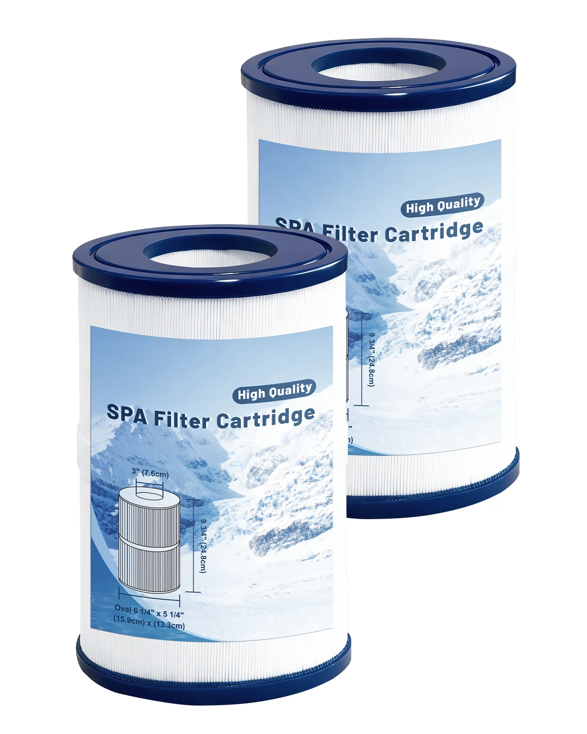 (2 Pack) PDM30 Oval Hot Tub Filter Cartridge 30 Sq.Ft Compatible with 461269 FC-9940 FC9940M 730L 730S