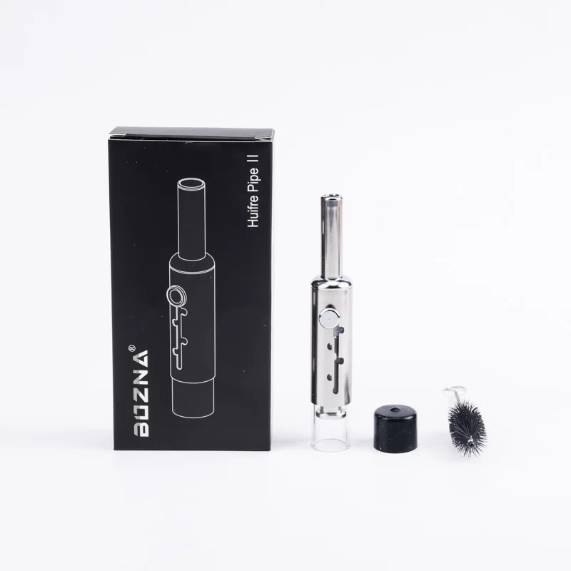 New Pipa Pipe Retractable Glass Dry Burning Pipe with Twisty Blunt and Piston Type Glass Pipe for Dry Herbs