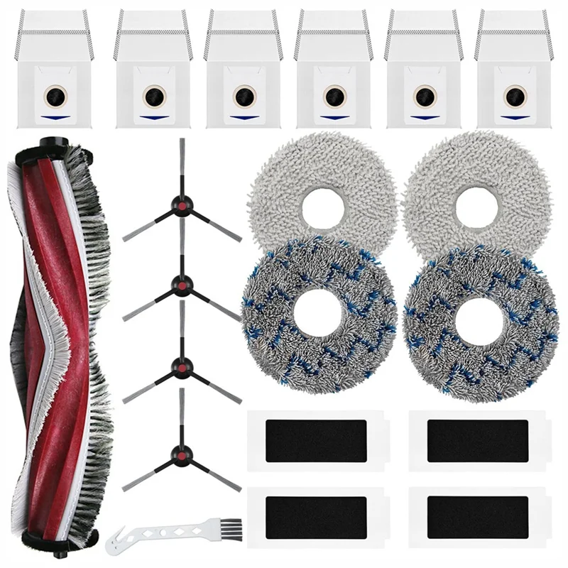 Accessoires Kit Voor Yeedi M12 Pro + Voor ECOVACS DEEBOT T30s Robot Vacuüm Belangrijkste Zijborstel Mop Pads Hepa Filters Stofzakken-CLIM