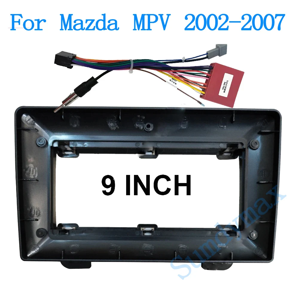 

9 Inch Radio Fascia Fit for Mazda MPV 2002-2007 Stereo Panel GPS Frame Dash Mount Kit Bezel Car Accessori