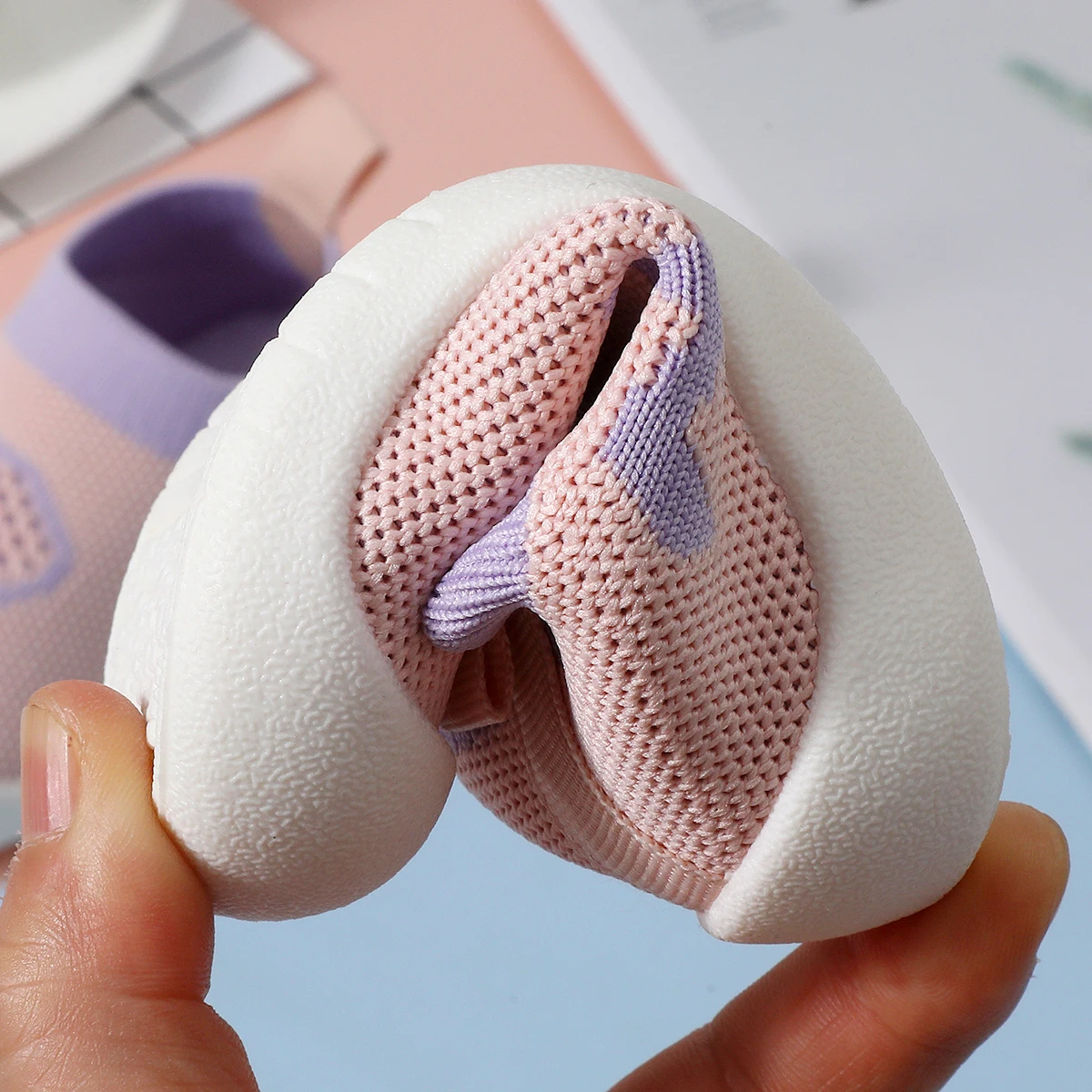 Lernlaufschuhe für Babys, rutschfeste PU-Sohlen, weiche flache Schuhe für Kleinkinder, geeignet für Partys und Zusammenkünfte im Innenbereich. – Detail 2