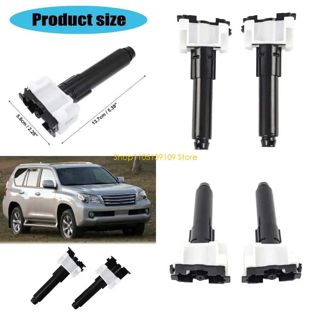 

Headlight Washer Nozzle Actuator Headlamp Cleaning Water Sprayer Jets 85208-60090 85207-60090 for 4.6L Petrol