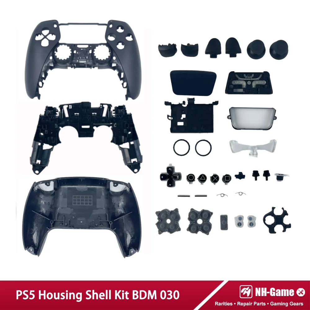 Kit guscio alloggiamento per controller PS5 BDM-030 Cover posteriore anteriore L1 L2 R1 R2 Trigger Sostituzione supporto telaio interno