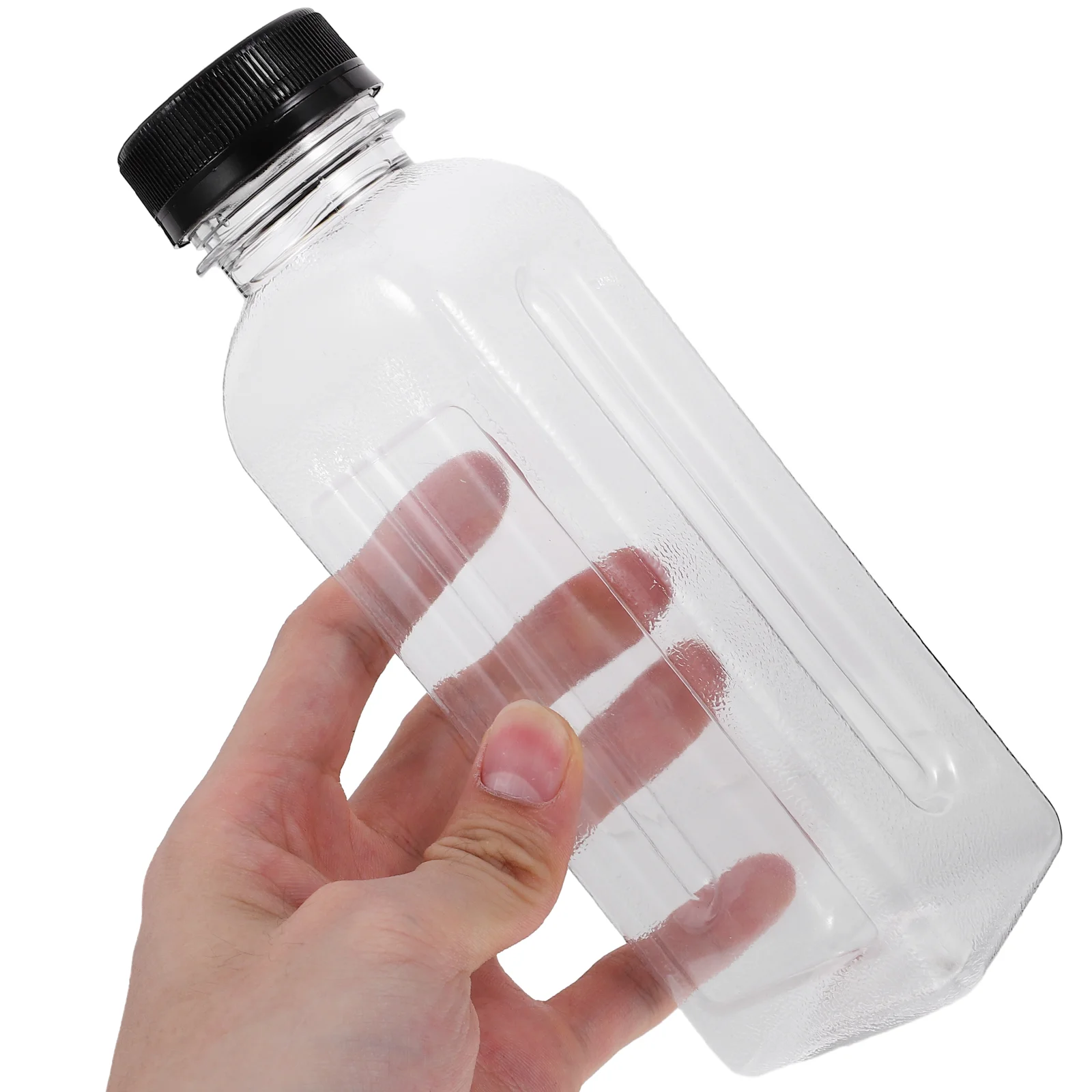 25 Pcs Juice Bottle Container Plastic Bottles with Caps Empty Transparent Clear Water