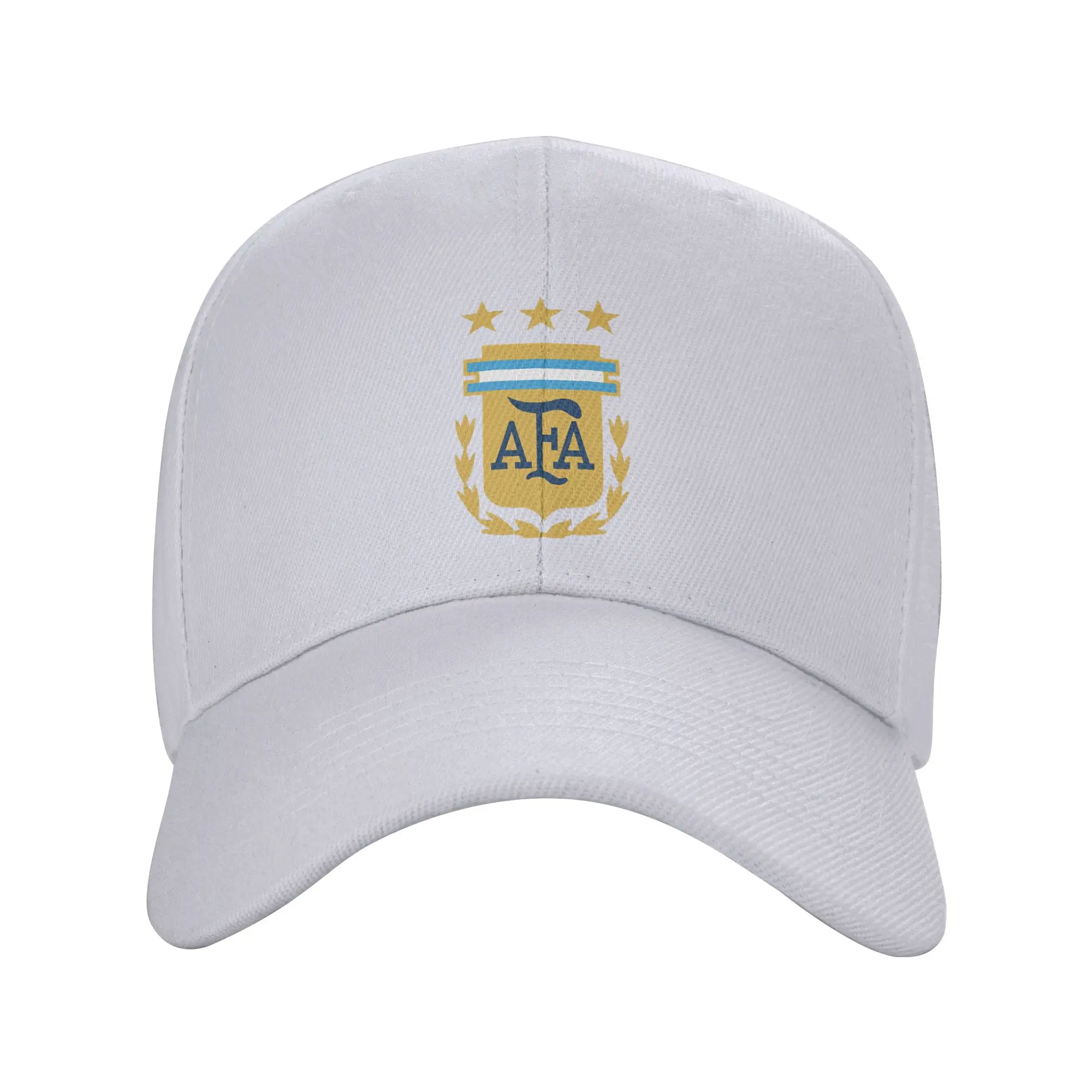Gorra de Béisbol con Visera Curva de la Selección Nacional de Argentina, Gorra de Mezclilla Desgastada para Hombre