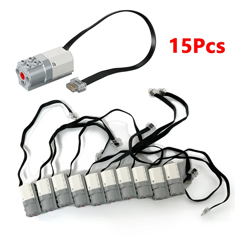 15Pieces WeDo Medium Motors Parts fit for 45300 WeDo 2.0 Core Bricks Set Motor 21980 45303 Electronics Mindstorms Education Toys