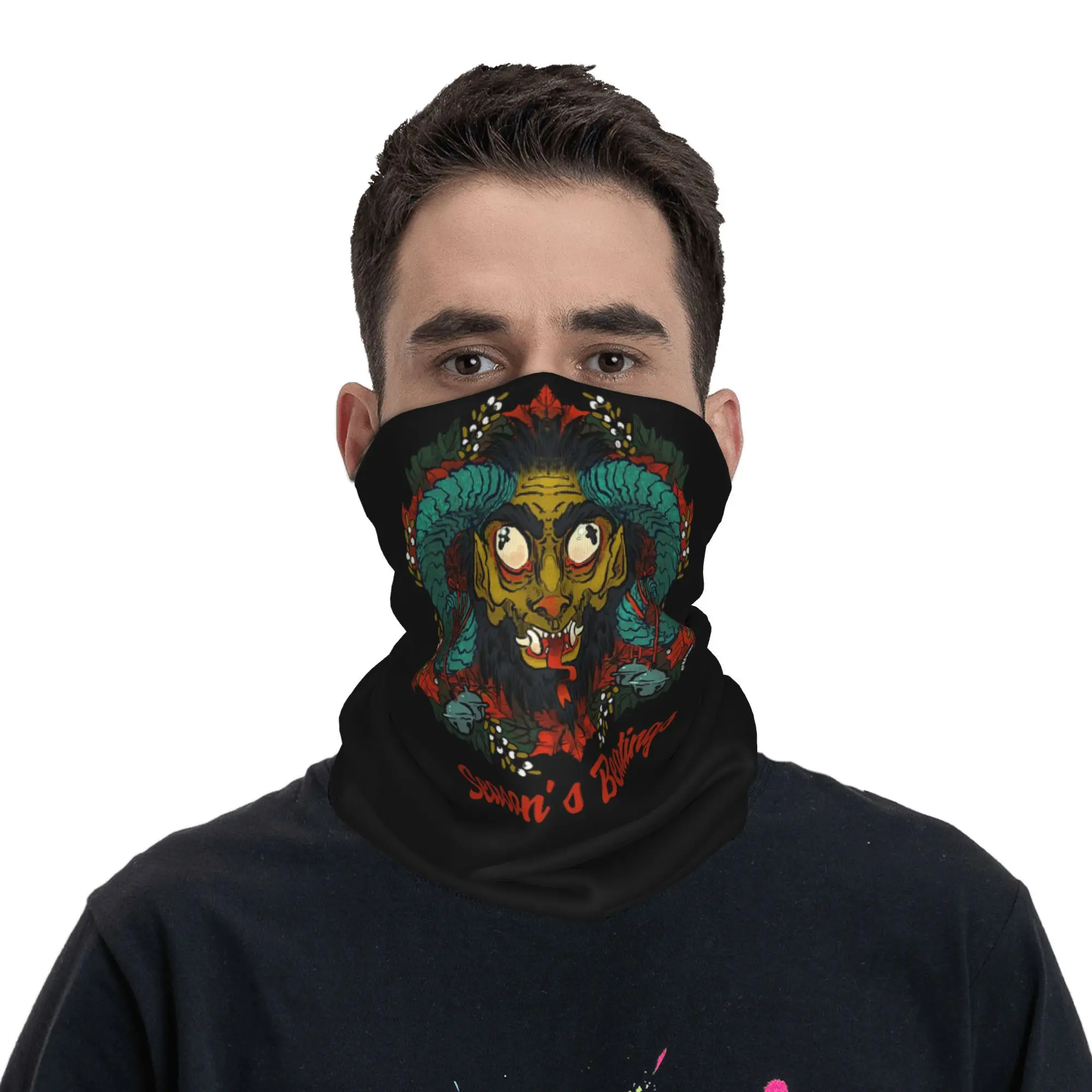 La gente me llama fea Krampus suéteres Bandana cubierta para el cuello bufanda envolvente impresa máscara facial multifunción senderismo pesca para hombres y mujeres