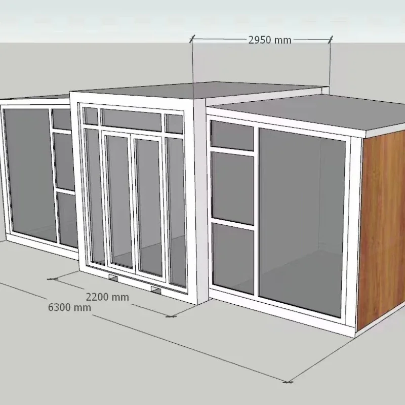 Folding Container House Hotel Expanding Foldable Portable Mobile Homes Folding Prefab Expandable Container House China Supplier