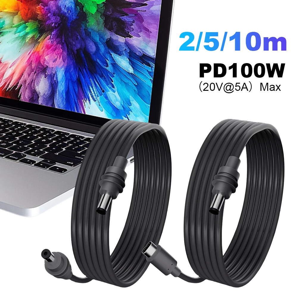 For  Mini Gen 3 Power Cable Line Adapter Converter Outerdoor Waterproof Barrel Jack Charging Cable 100W Charging Cord