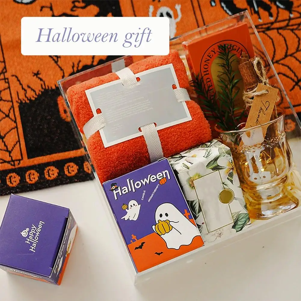 Halloween Candles Ghost Aroma Atmosphere Gift, Creative Styling Fragrance Handmade Wax R3X2