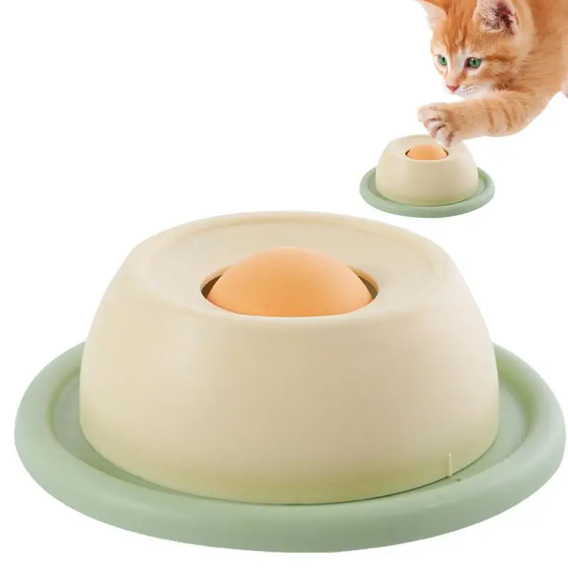 Lick Plate For Cats Interactive Slow Feeder Rotating Lick Mat Fun Puzzle Food Bowl Anti Vomiting Cats Toy For Pets