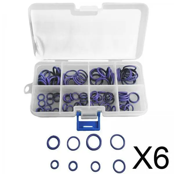 Auto Air Condition Compressor O Ring Purple Rubber Washer Kit for Door Electric Appliance Repairs