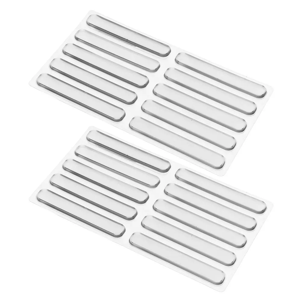 

20Pcs Clear Bumpers for Cabinets Strip Glass Table Top Anti Slip Pads Transparent Silicone Furniture Protector Durable Easy