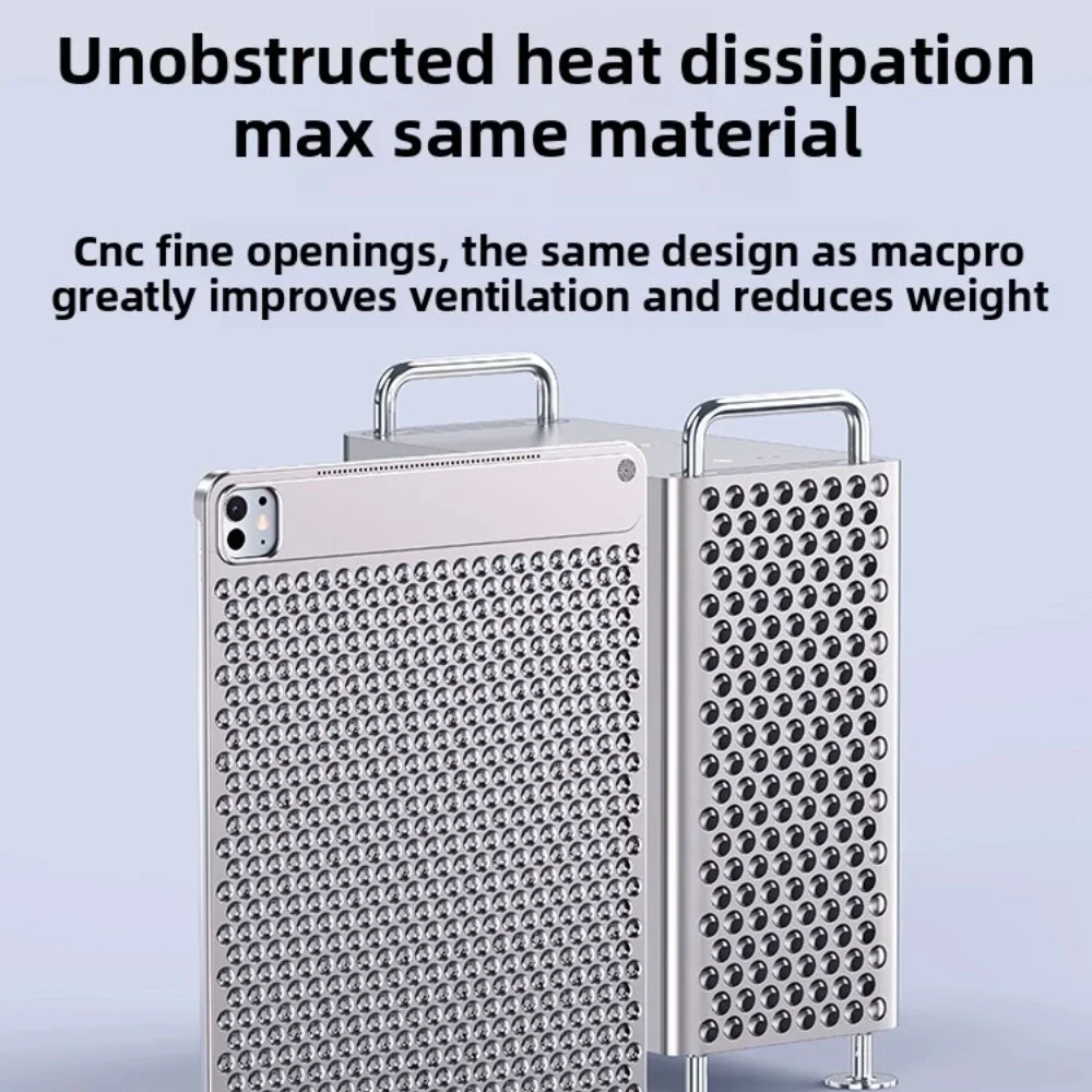 Aromatherapy Aluminum Alloy Cooling Case for IPad Pro 2024 - Ultra-Thin Hollow Heat Dissipation, for 11 Inch & 13 Inch Models