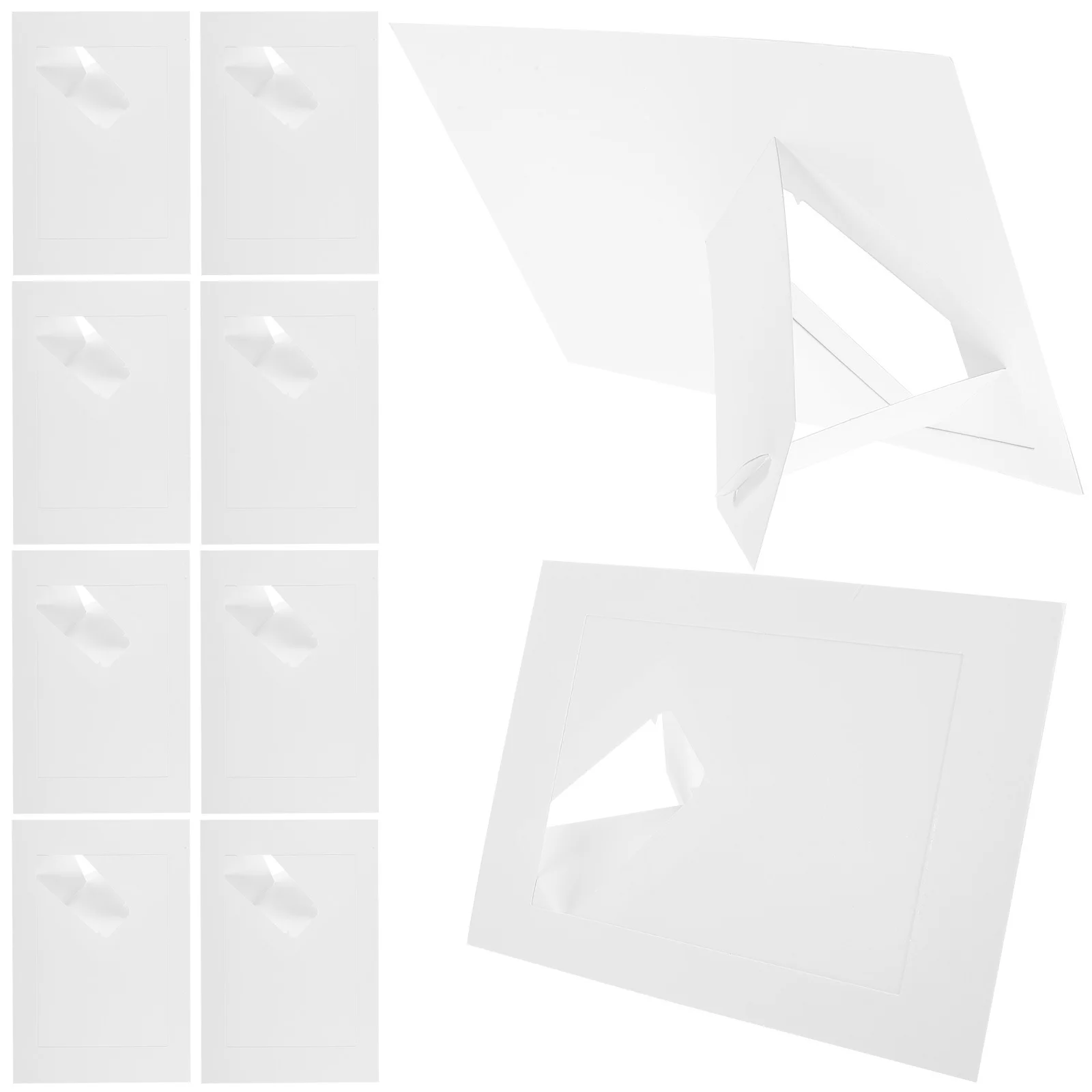 

10Pcs Delicate Paper Made Picture Frame Sturdy Tabletop Photo Display Gift Frames Picture Frames Pictures Frame
