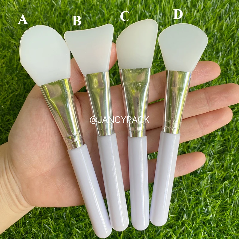 

1Pc White Professional Silicone Mask Brush DIY Home Salon Silicone Facial Mud Skin Care Tools Makeup Beauty Tools Custom Logo