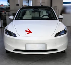 2pcs Matte Black for Tesla Model 3 highland 2024 Auto Logos  Patch Decoration Modified Accessories Tail Box