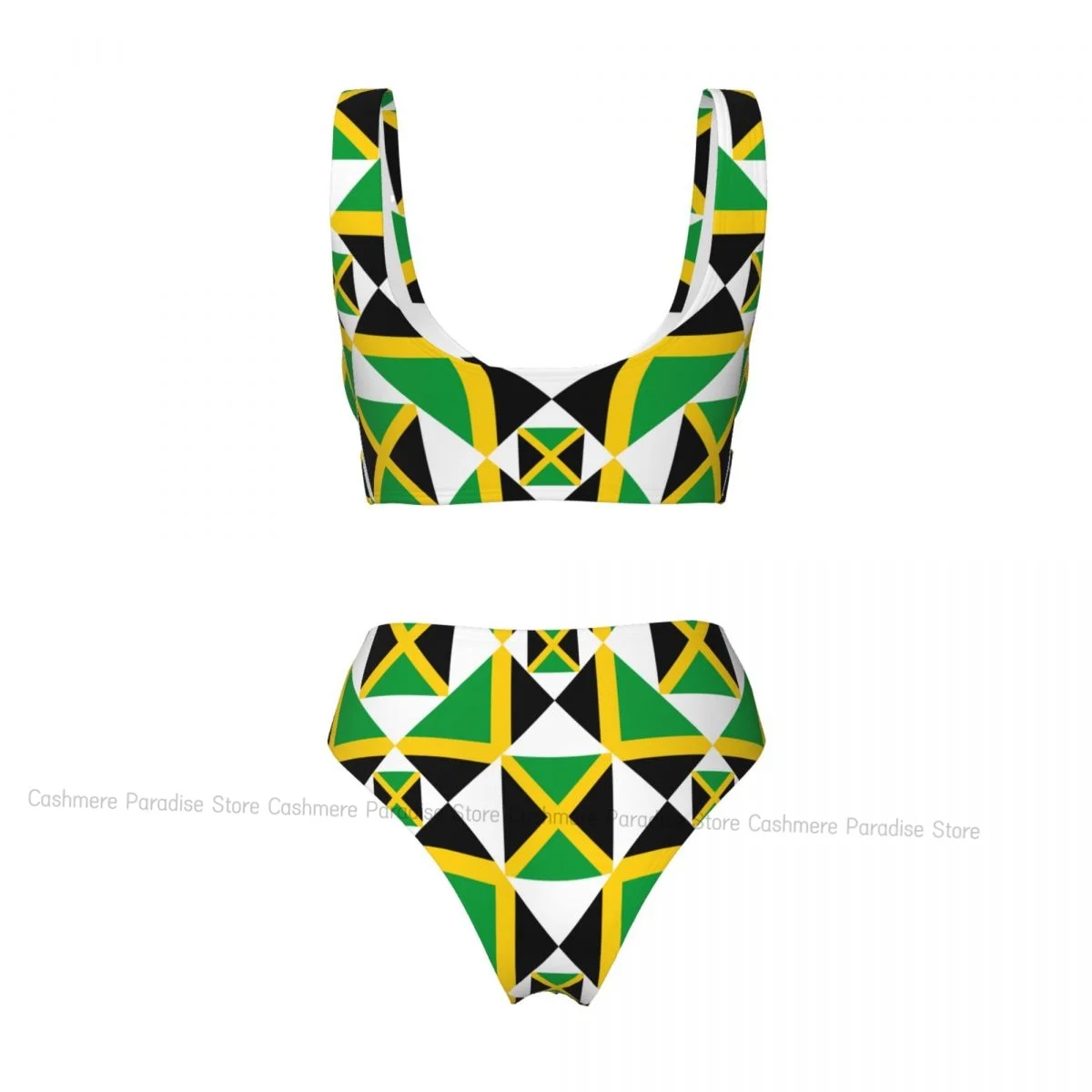 The Push-Up Bikini Women Sexy Separate Swimsuit Jamaica Flag Two-piece Beachwear