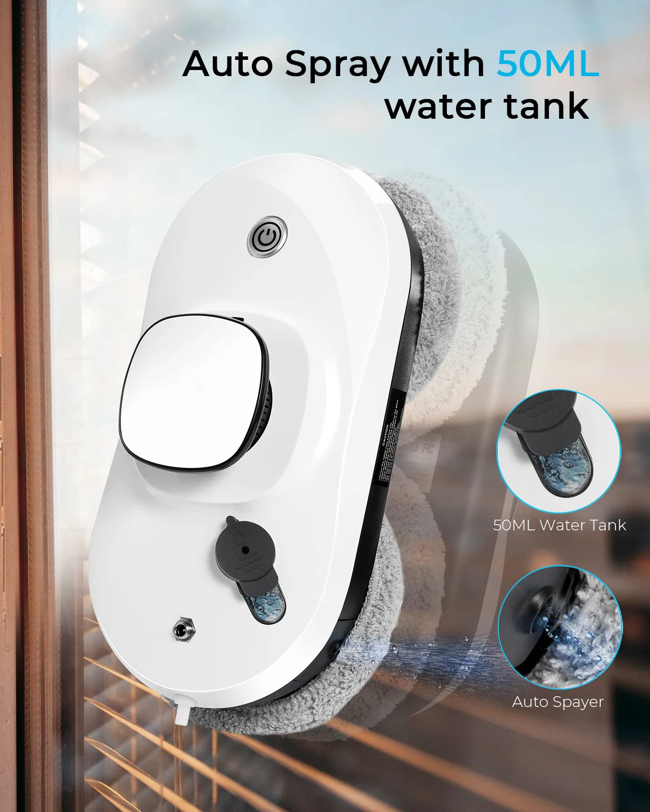 Best SW90 Skyscraper Smart High Rise Electric Automatic Spray Window Glass Cleaning Robot Vacuum Cleaner