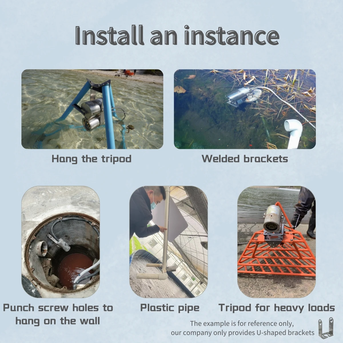 كاميرا IP قوية 1080 بكسل تحت الماء للمياه التعكرية