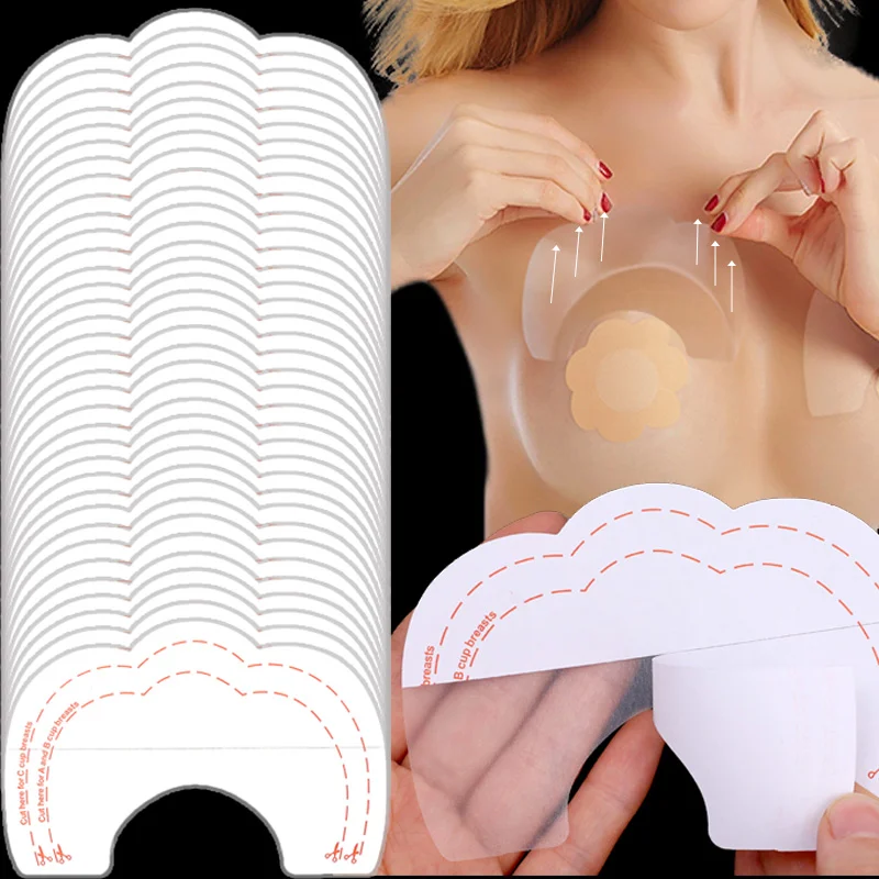 20Pcs Breast Lift Tape Adhesive Nipple Cover Bra Push Up Invisible Bra Stickers Pasties for Party Dress Underwear Accessories