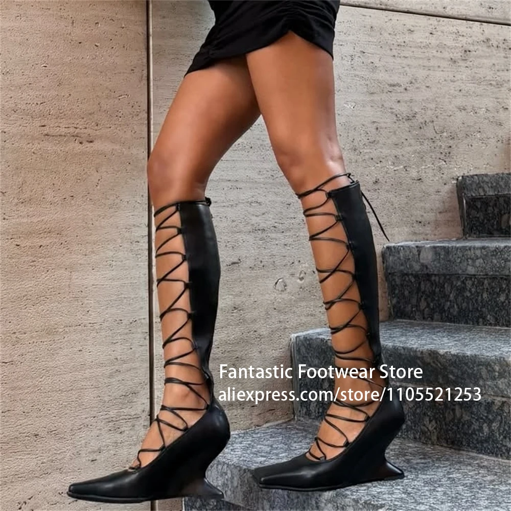 Square Toe Sculpted Wedge Heel - đánh giá và giá Crossfit Outfit