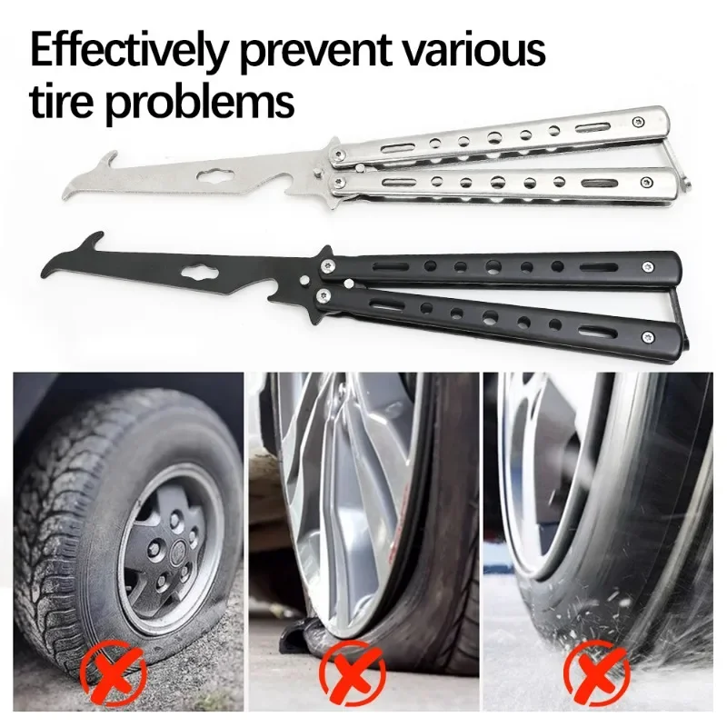 Car Tire Stones Remover Hooks Auto Tire Groove Cleaning Tool Wheel Tread Slot Stone Gravel Remover for Car Motor Bike Tire