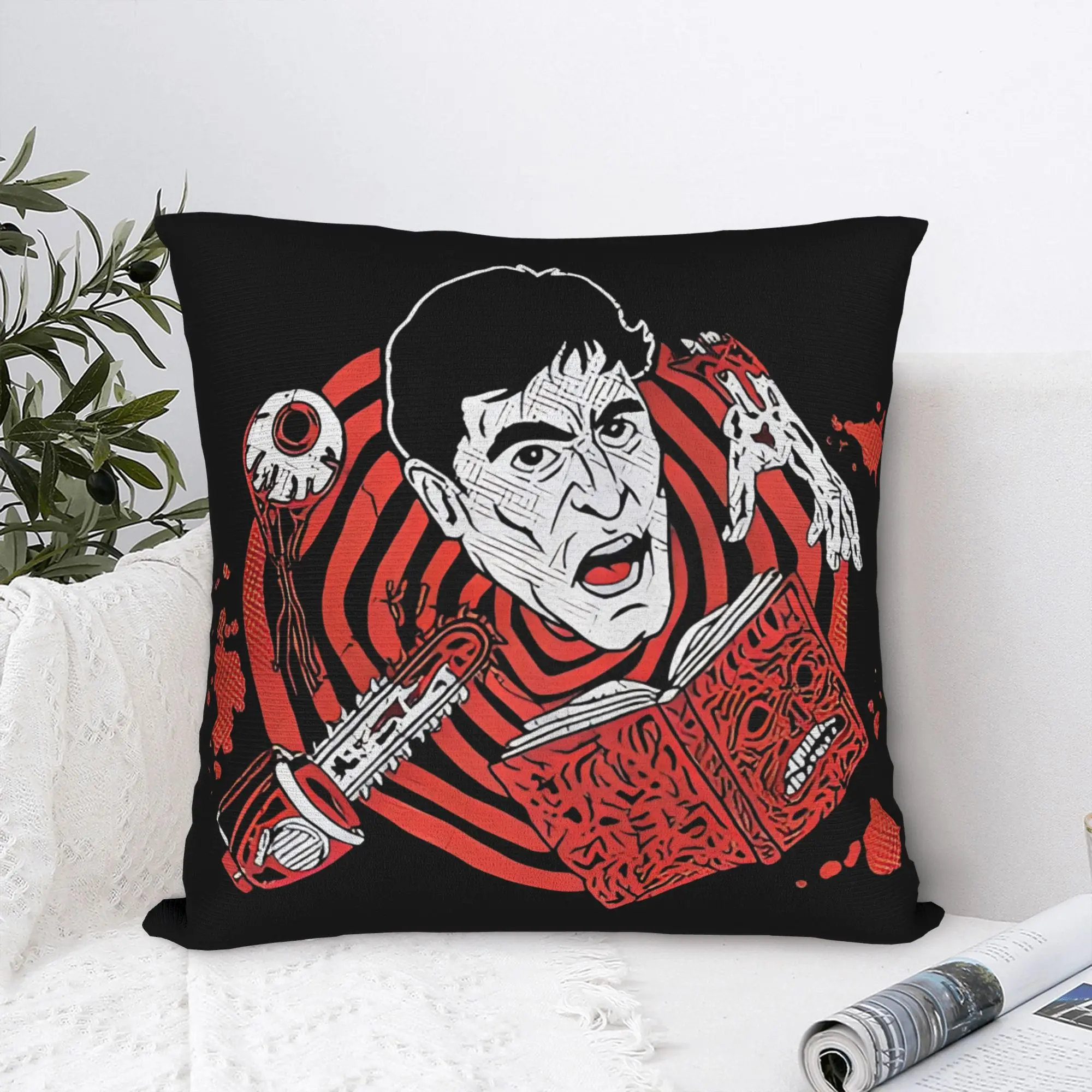 Soft Ashes Boomstick Deadite Williams  Pillowcase Polyester Cushion Cover Decoration Horror Pillow Case Cover Home Drop Shipping
