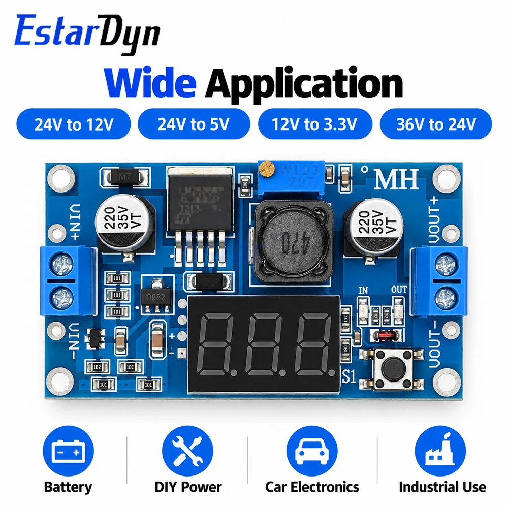 LM2596 DC-DC Buck Converter 4. - Dc Dc Converter recension och pris