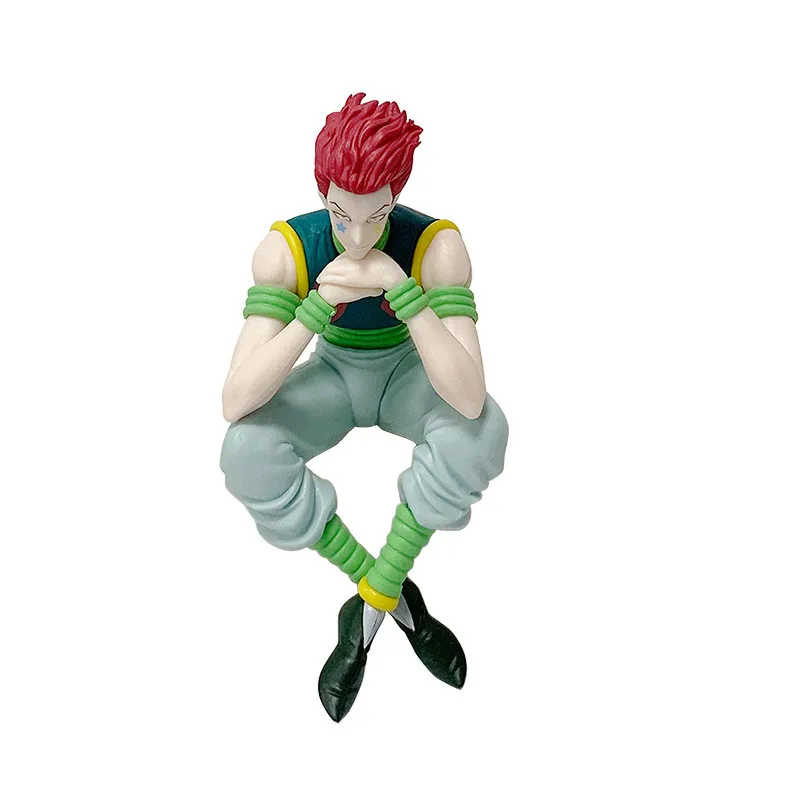 13.5CM Anime HUNTER×HUNTER Hisoka Noodle Press Sitting Model Toy Gift Collection Action Figure PVC Boxed