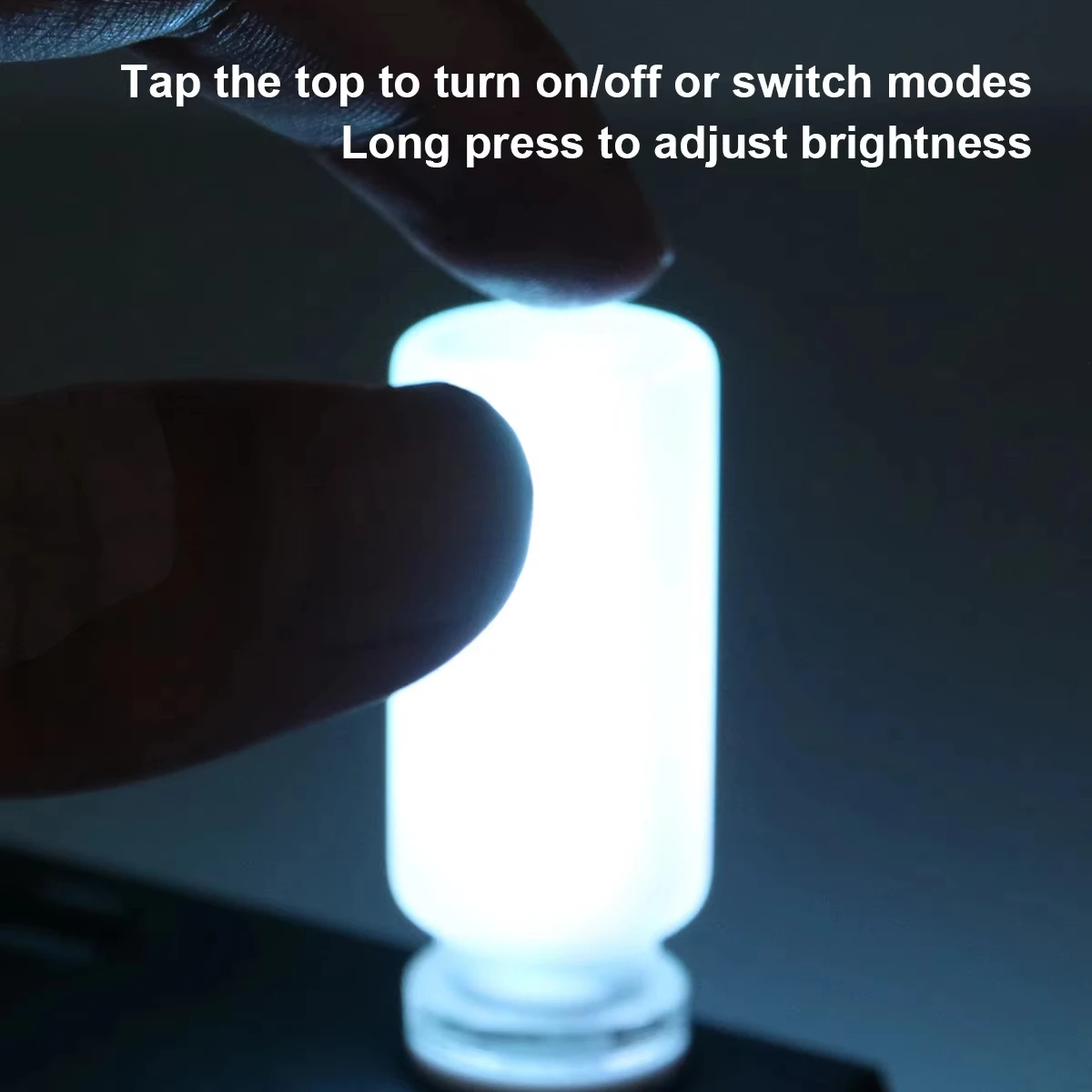 Car USB LED Touch Dimming 5V LED Bulbs 0.5W Auto Atmosphere Light Camping Frosted Glass USB Night Light Auto Interior Decoration