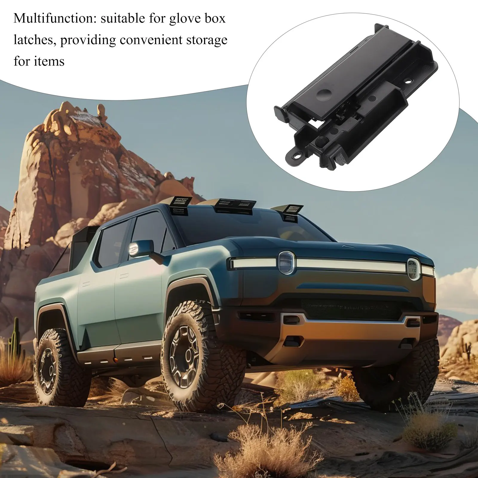 

Durable ABS Car Glove Case Handle Stylish Secure Latch Replacement Interior Grip Kit Vehicle Storage Protection