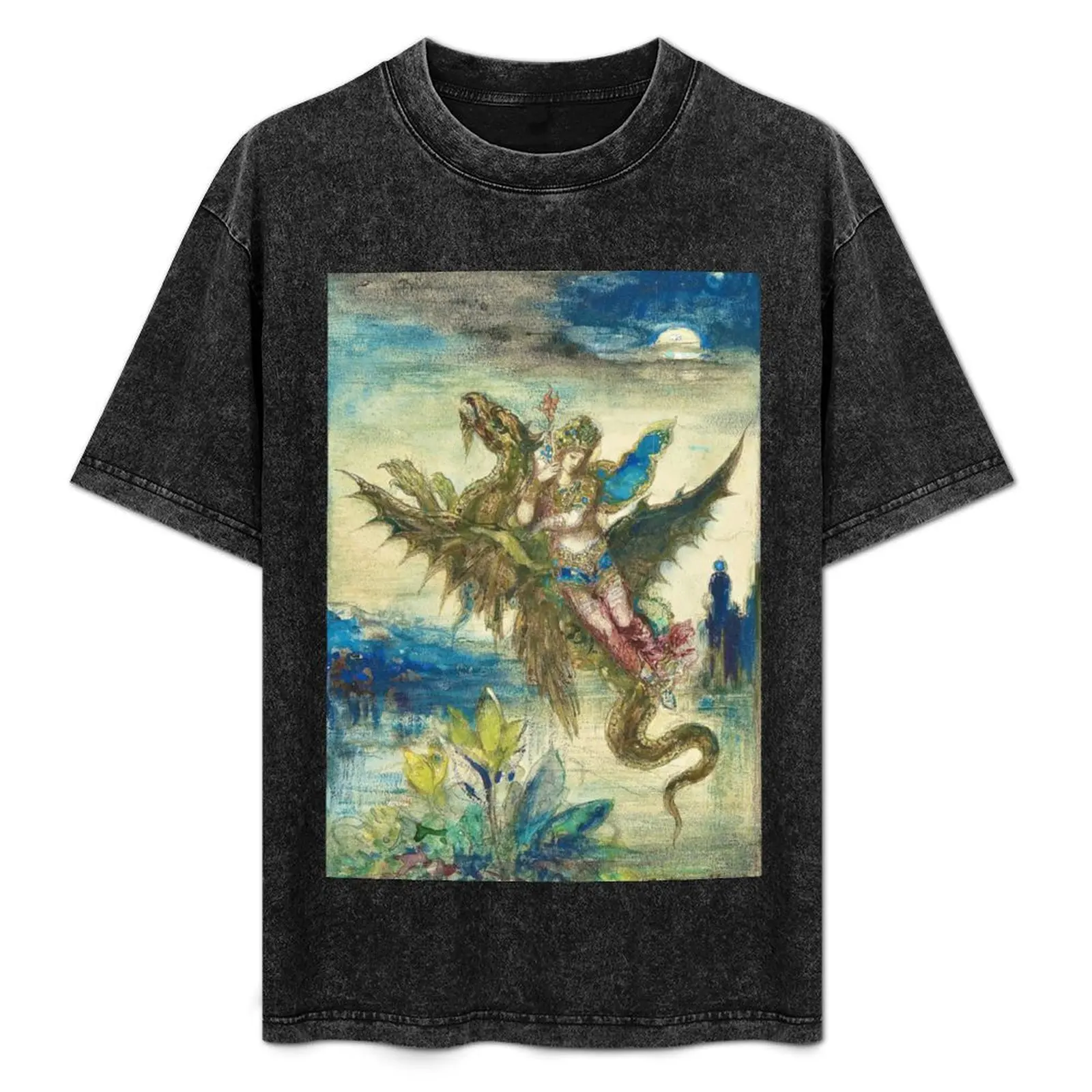 Camiseta “Dream of the Orient” de Gustave Moreau (1878) Camiseta sencilla informal de manga corta