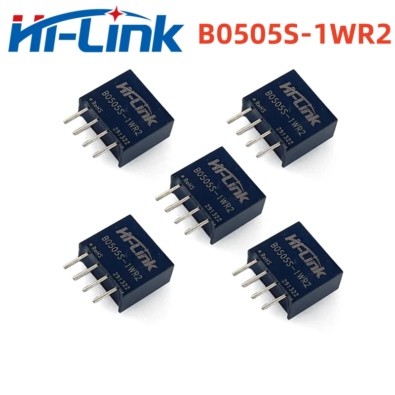 Free Shipping Hi-Link 10pcs/lot 5V 200mA 1W Output DC DC Power Supply Converter Voltage Transformer  Small Size Low Cost  IOT