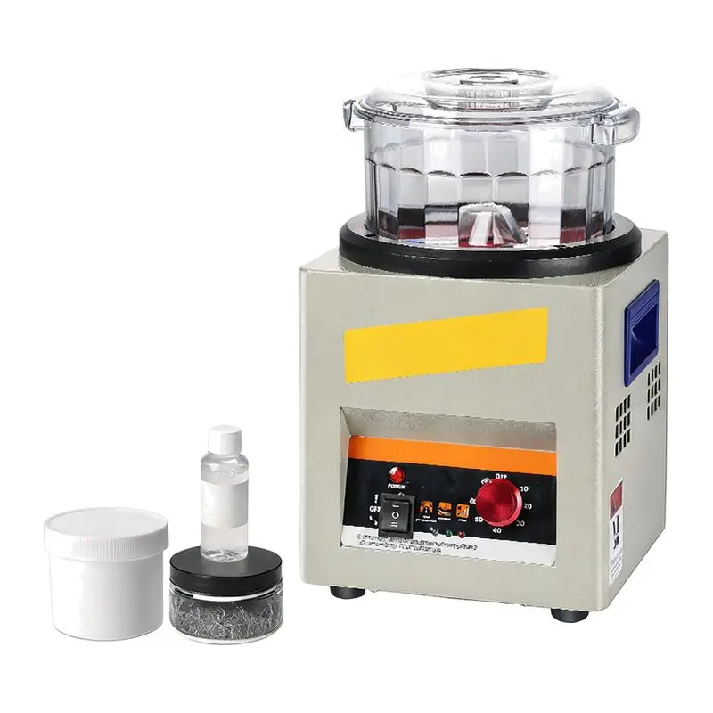 Magnetic Polishing Machine Gold and Silver Jewelry Deburring Cleaning Tool DIY Gold Polishing Equipment