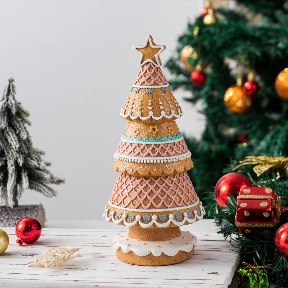 

Christmas gingerbread tree ornament - festive home decor