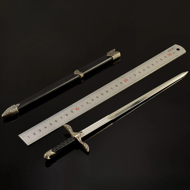 Assassin's Creed 30 cm/11.8in Metalen Zwaarden Model Rekwisieten Samurai Wapen Katana Cosplay Game Randapparatuur Vriendje Gift Outdoor speelgoed