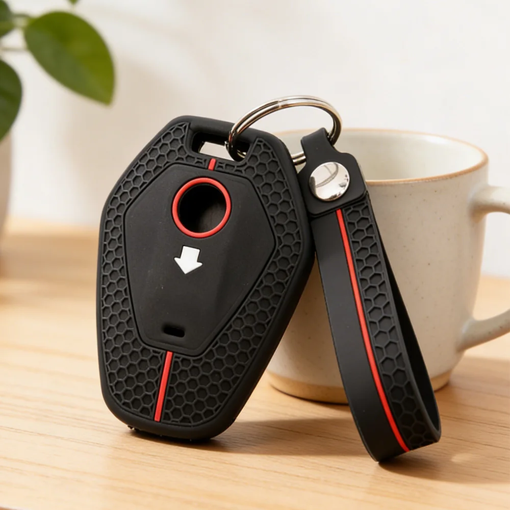 Silicone Motorbike Key Case Shell With Keychain for BMW R1300GS R1300 R 1300 Big GS 1300GS 2025 R1250GS R1250 ADV Adventure Bike
