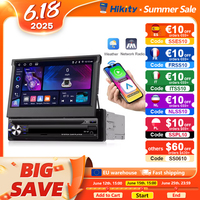 Hikity 4+64G Android  1Din 7'' Touch Screen Car Radio Carplay Autoradio Car Multimedia Player GPS Navigation Wifi Auto Bluetooth