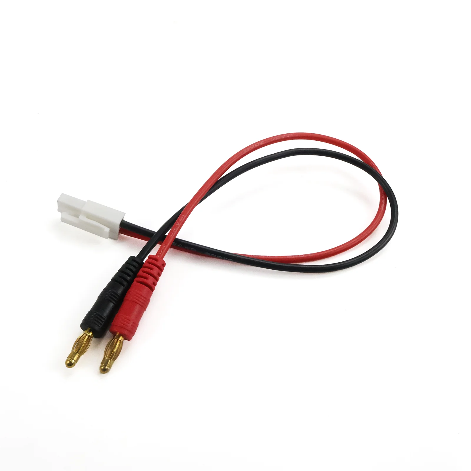 Mini Tamiya to 4.0mm Banana Plug Charge Cable 30cm 16AWG Silicone Wire for RC Lipo Battery Charger