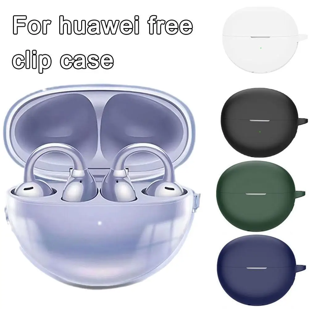 Headphone Protective Cover for huawei Free Clip Silicone All-inclusive Dustproof Transparent Protective Case Headphone Accessory