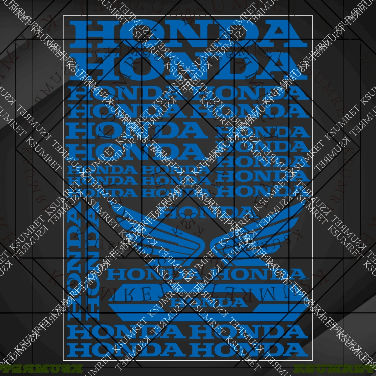 For Honda Motorcycle Sticker Decals Helmet Logo Set image 4
